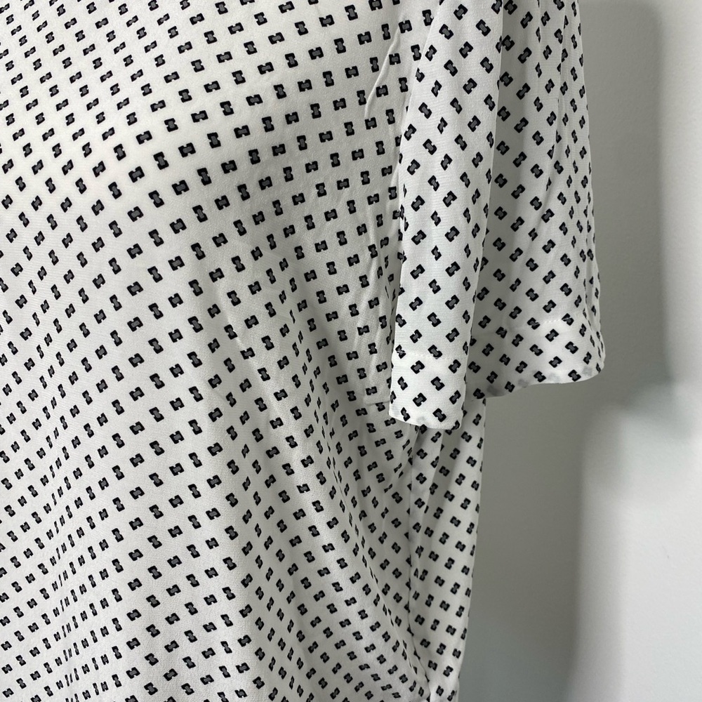 Rag & Bone White and Black Crewneck T Shirt Blouse Size Large - Picture 8 of 13